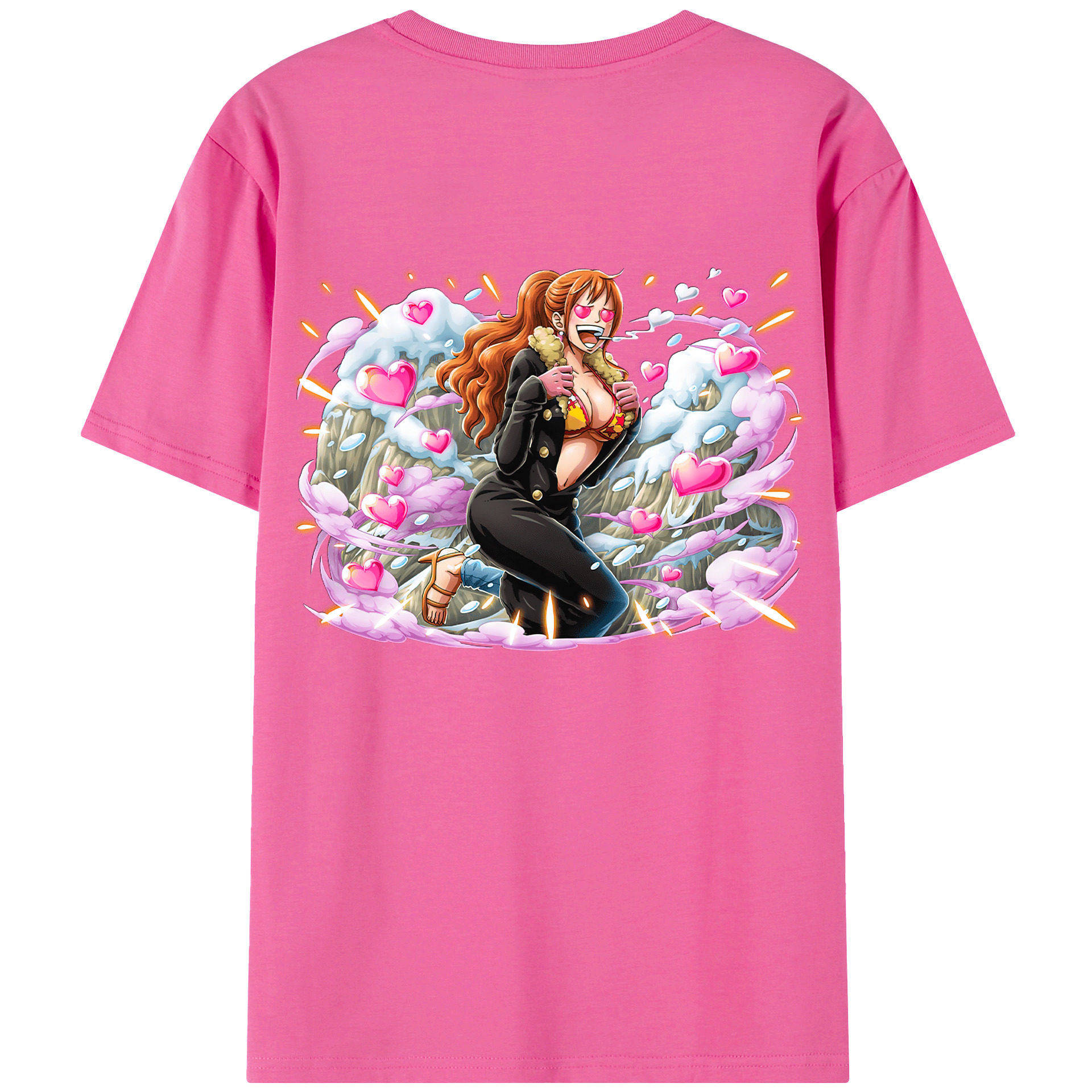（画像用） ワンピース ナミ ONE PIECE Nami レディース半袖Tシャツ(バックプリント)